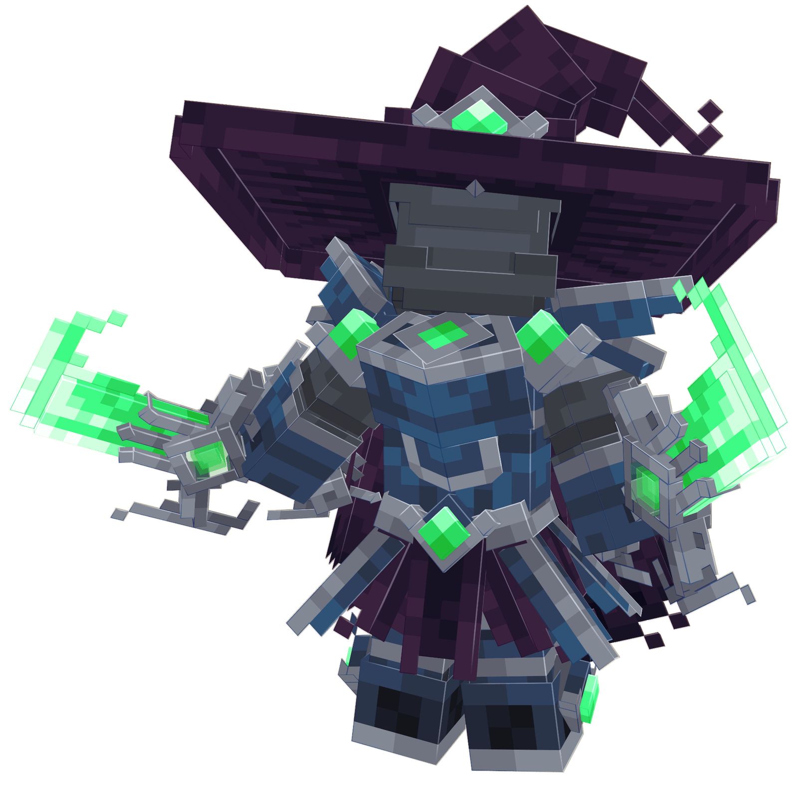 Red demonic armor render